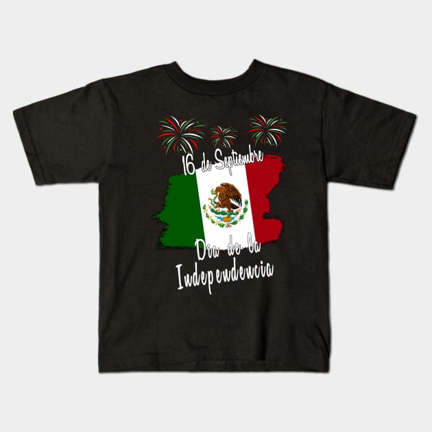 16 de Septiembre Dia de la Independencia Kids T-Shirt by soccer t-shirts
